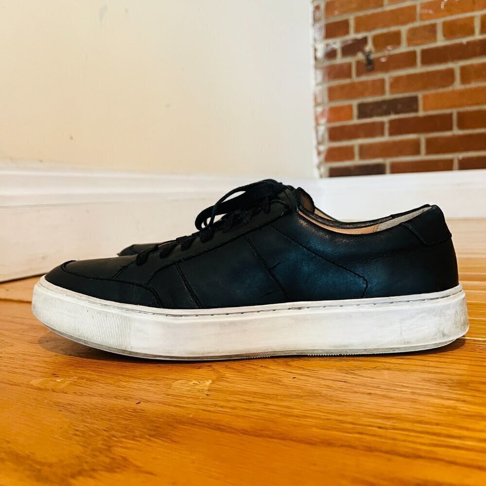 Vince Leonard Leather Platform Sneakers Size 9.5 - Picture 2 of 16